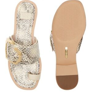 Louise et Cie Gold Minimalist Sandals